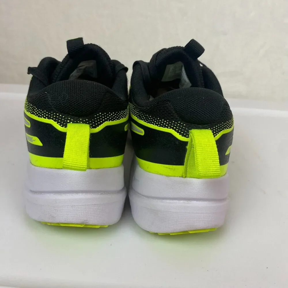 Nike Kids Cosmic Runner Running Shoes Black Volt Yellow 5.5 Youth